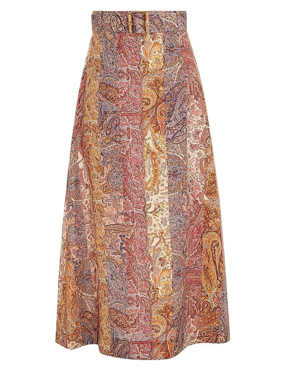 Luminosity A-line Midi Skirt