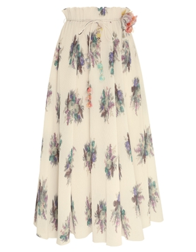 Pleated Midi Skirt