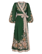 Devi Wrap Midi Dress