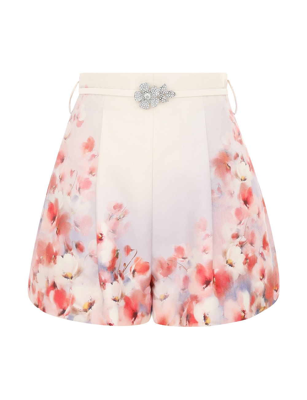 Crush Flat Front Short Scarlet Floral Online | Zimmermann
