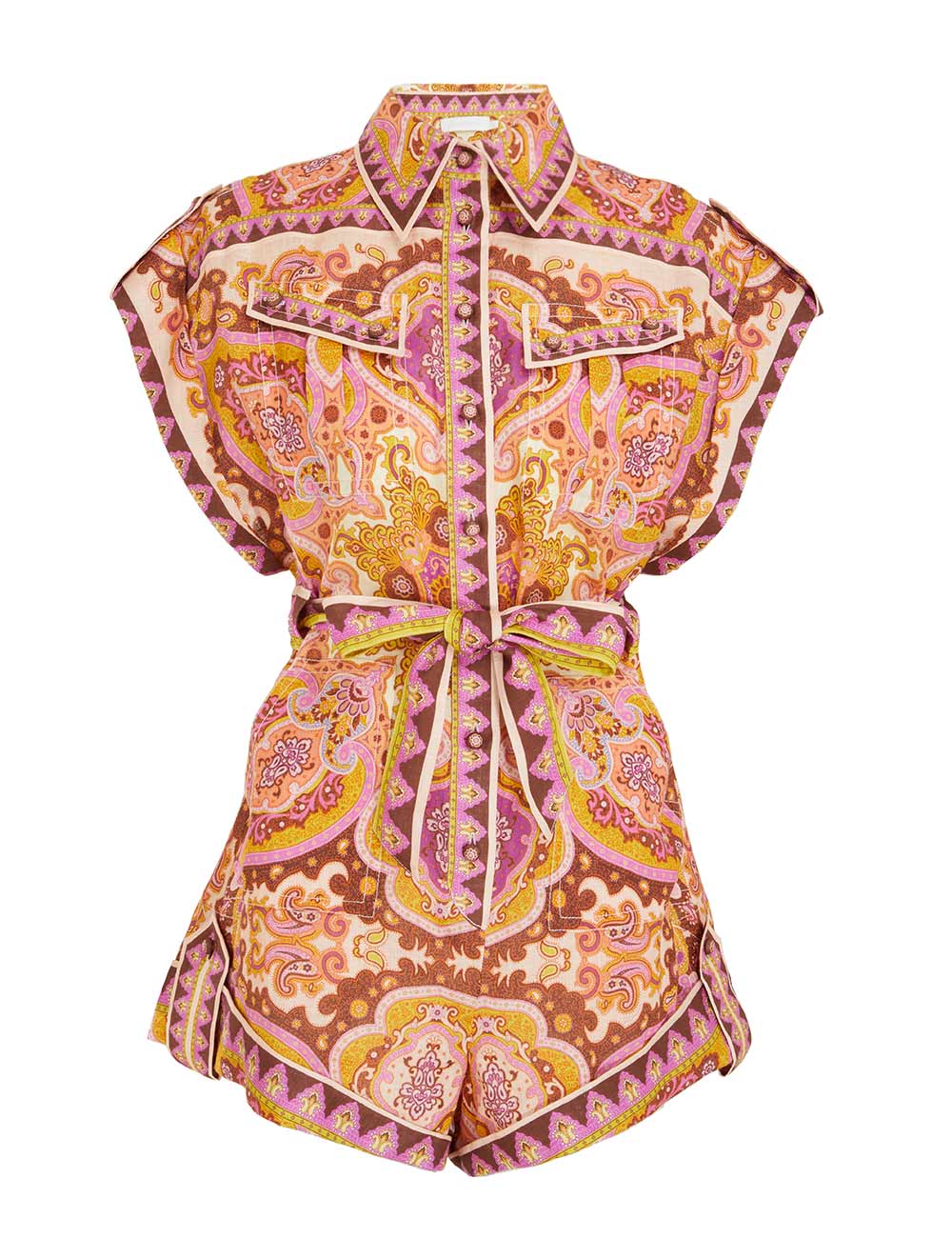Halcyon Cuffed Playsuit