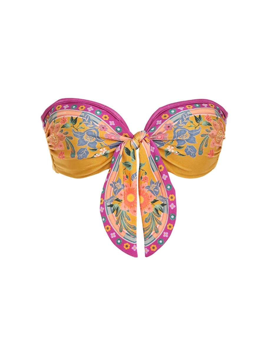 Ginger Scarf Tie Bra