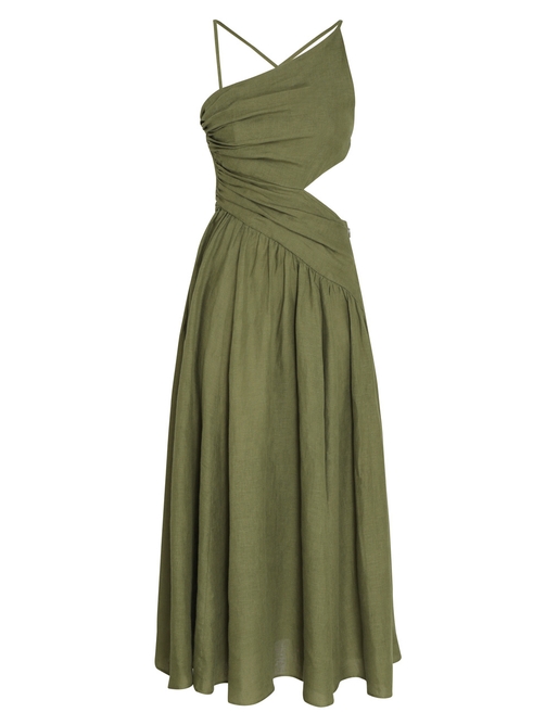 Laurel Asymmetric Midi Dress