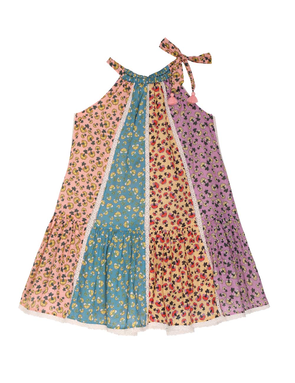 Tiggy Spliced Halter Dress 