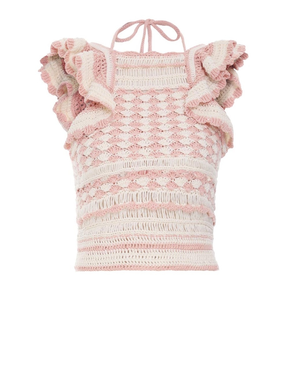 Clover Crochet Halter Tank
