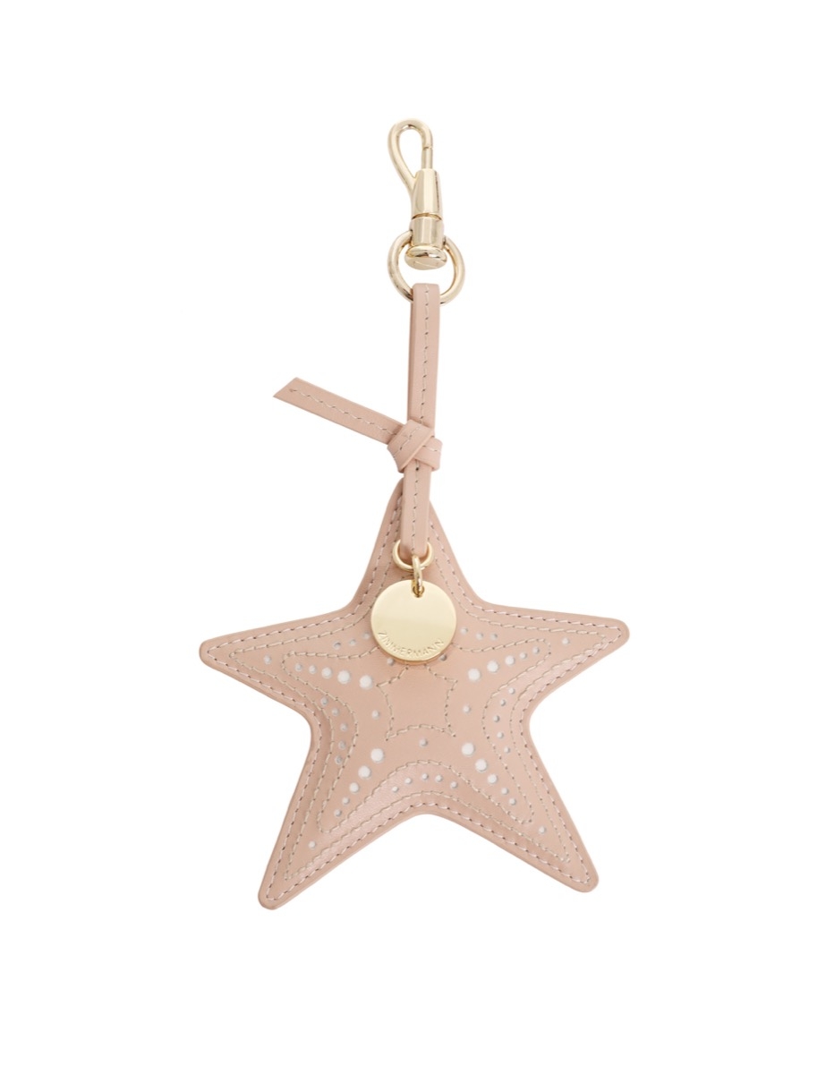 Leather Starfish Key Charm