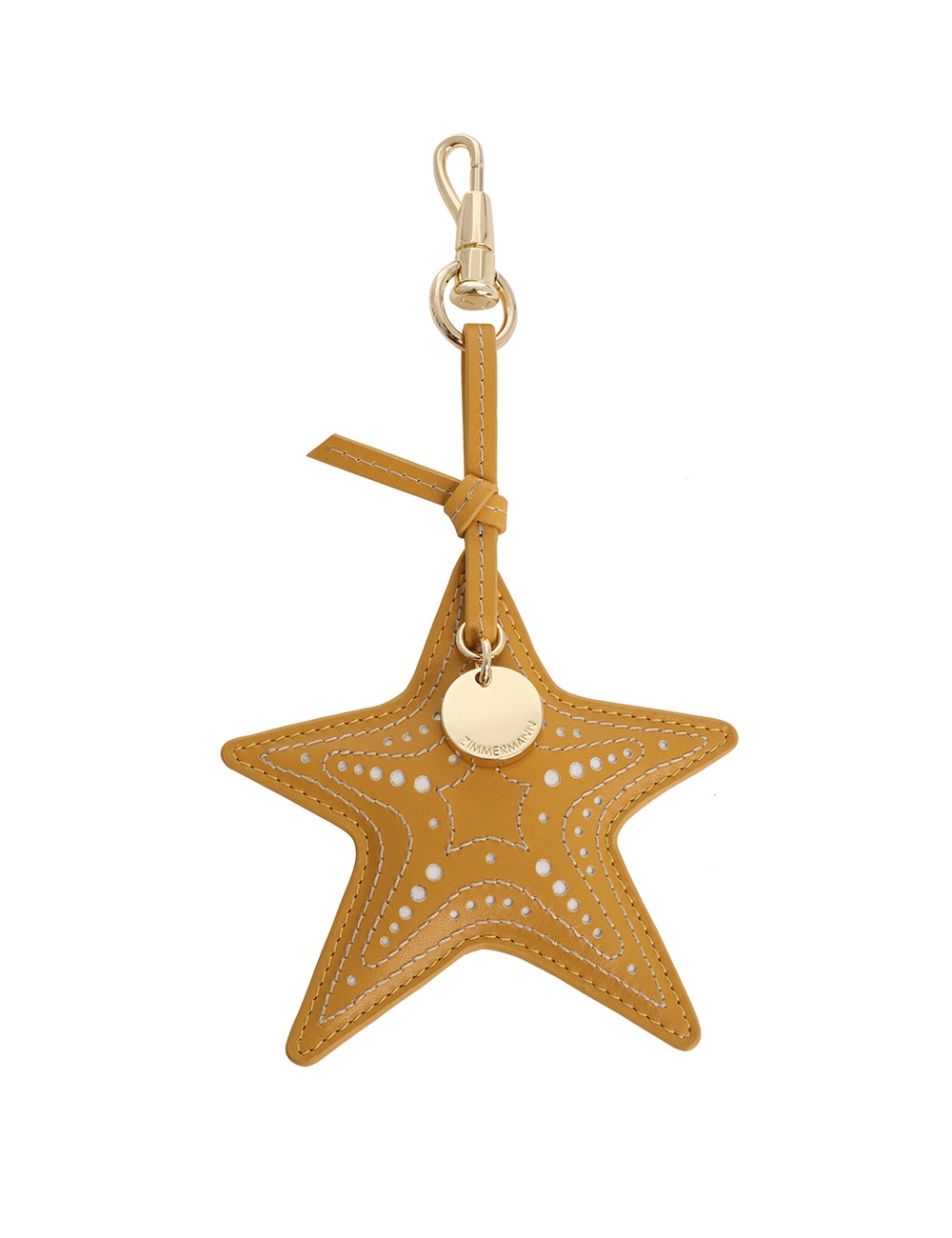 Leather Starfish Key Charm
