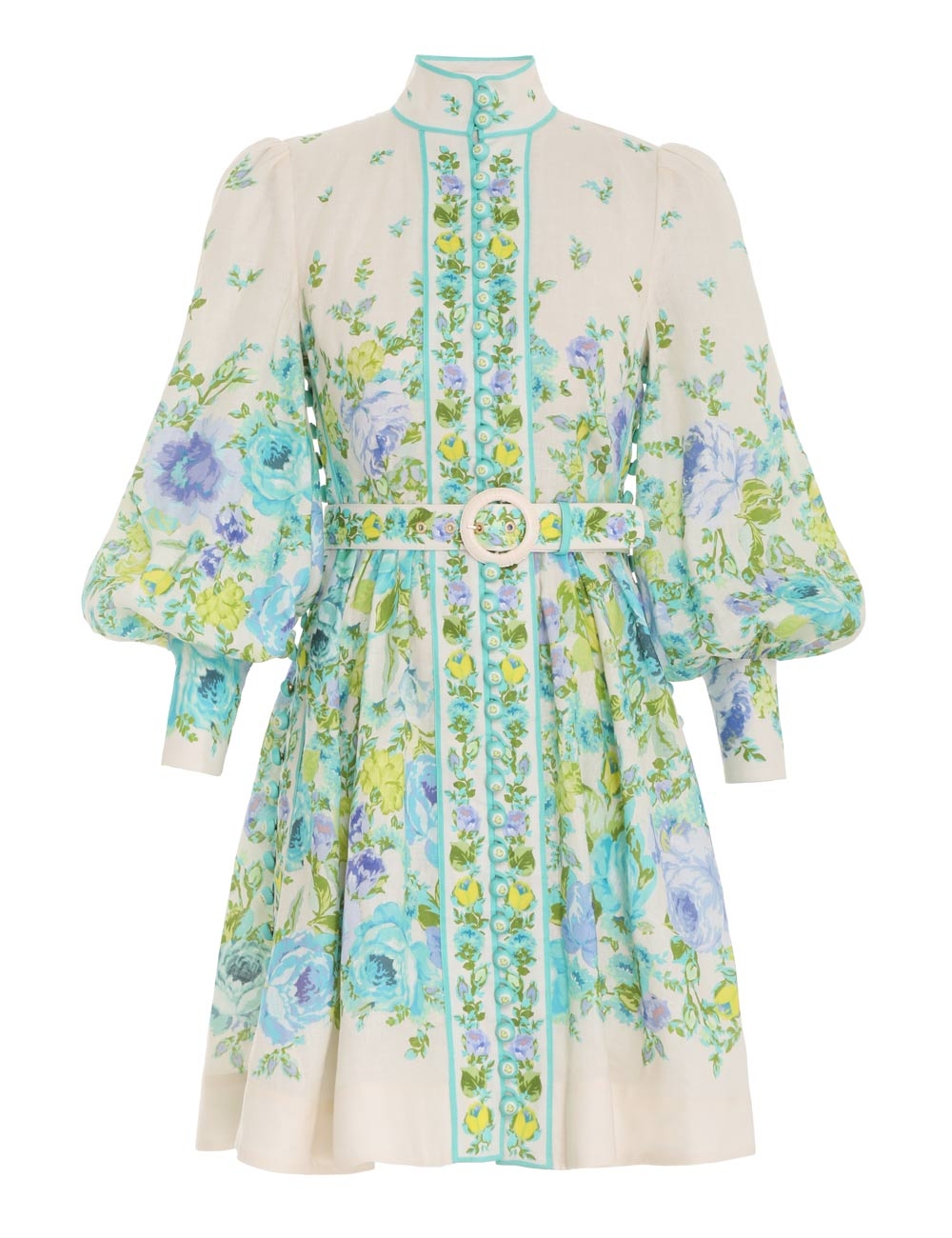 Raie Buttoned Mini Dress