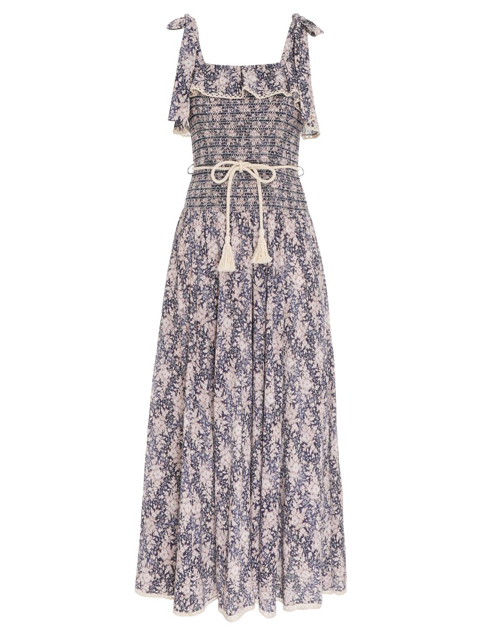 Vitali Shirred Midi Dress