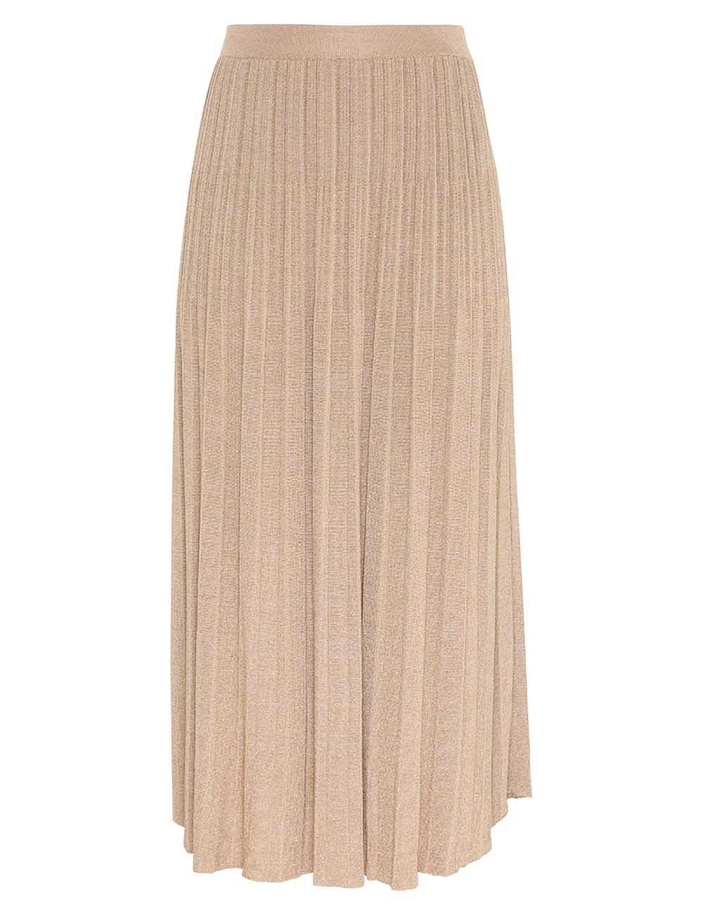 Clover Lurex Rib Midi Skirt