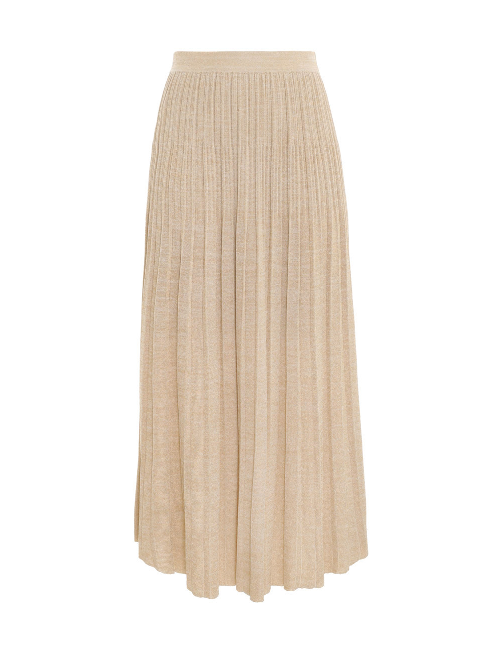 Devi Lurex Rib Midi Skirt