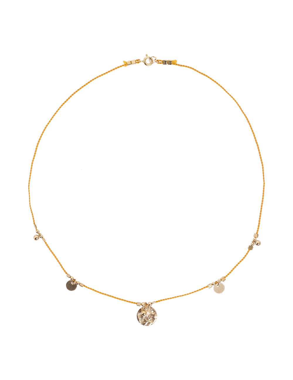 Five Charm Corded Necklace