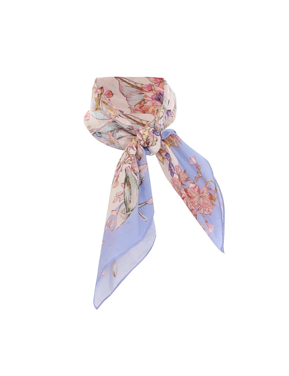 Silk Cotton Square Scarf