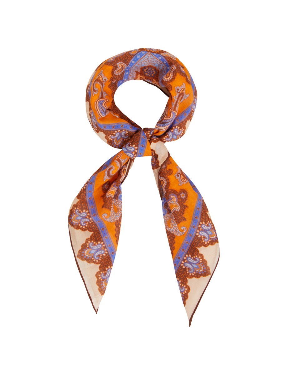 Silk Cotton Square Scarf