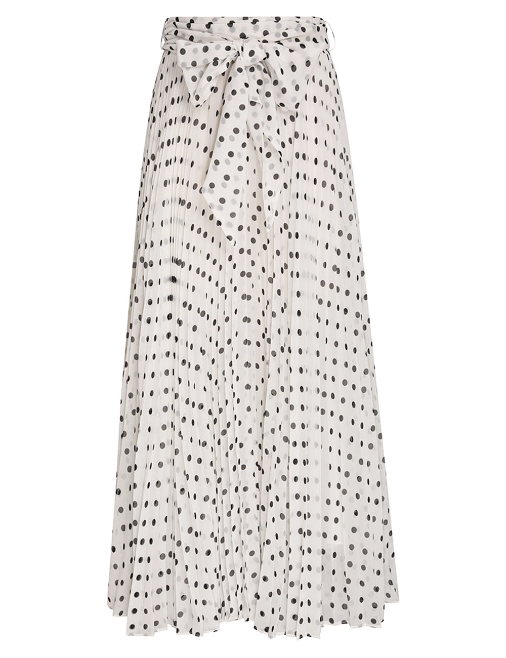 Pleated Sunray Midi Skirt