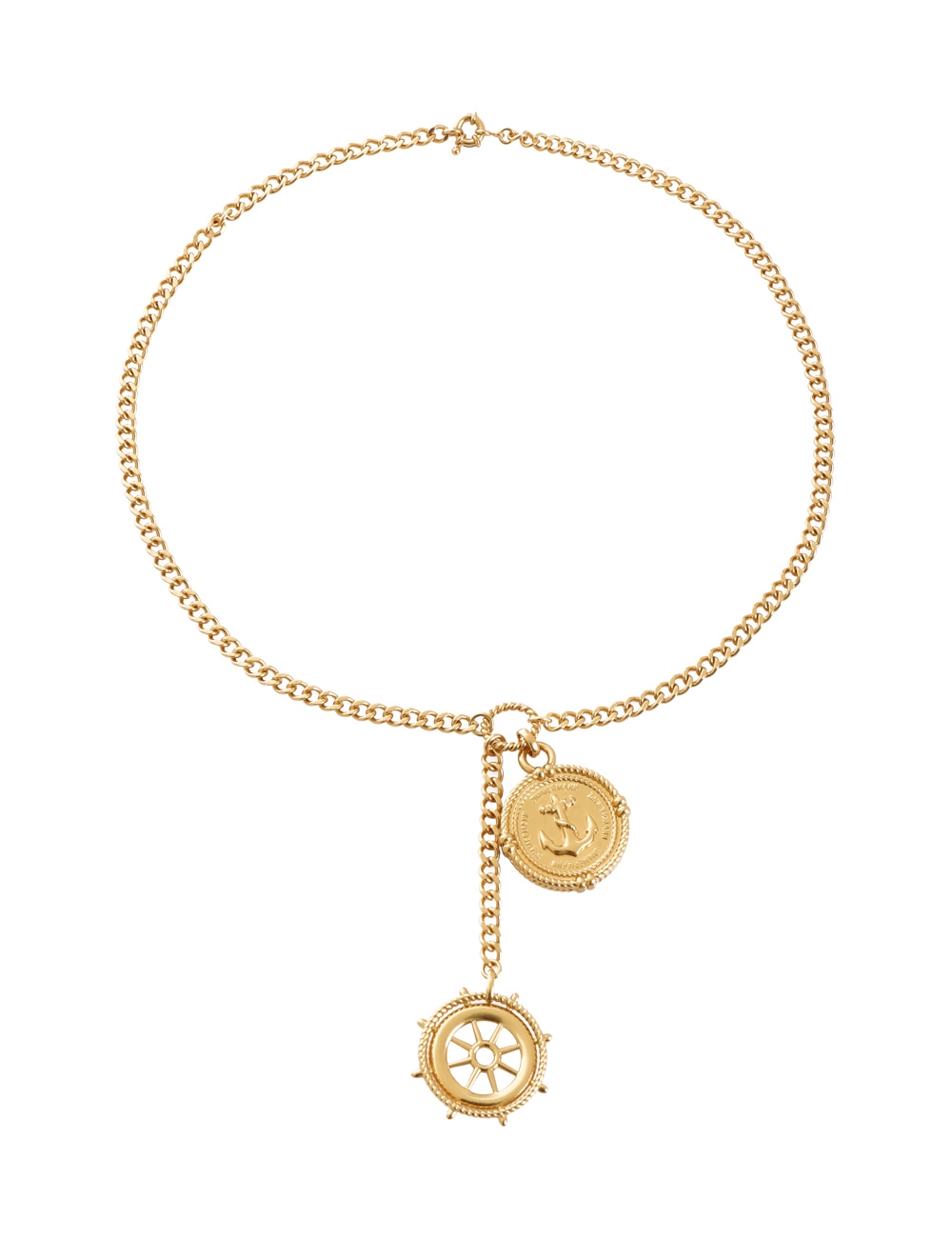 Nautical Duo Drop Necklace 