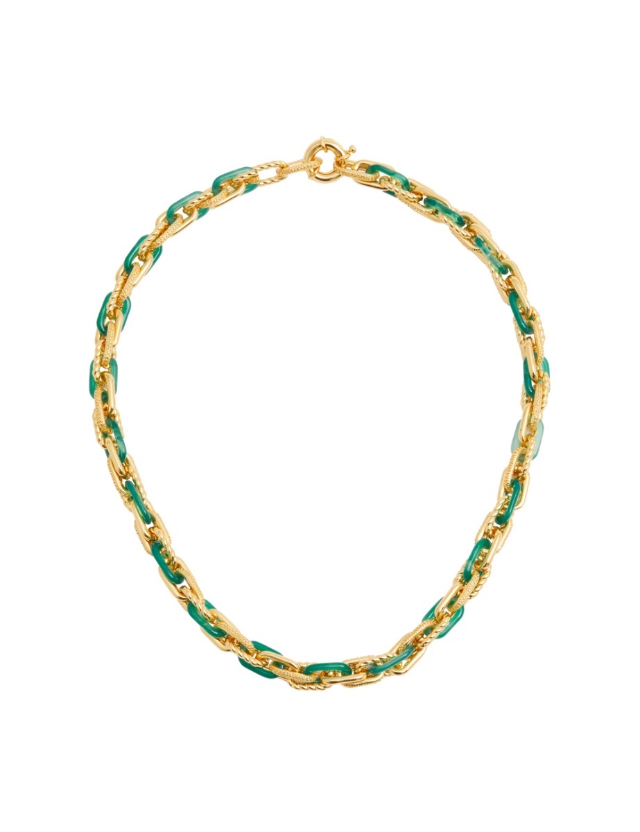 Collage Chain Link Necklace