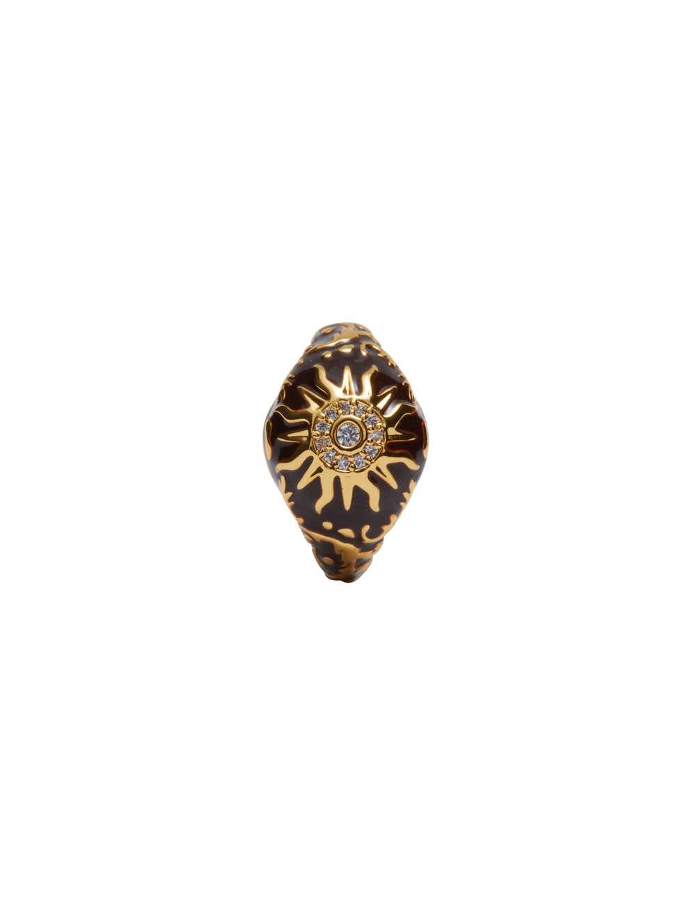 Enamel Signet Earring