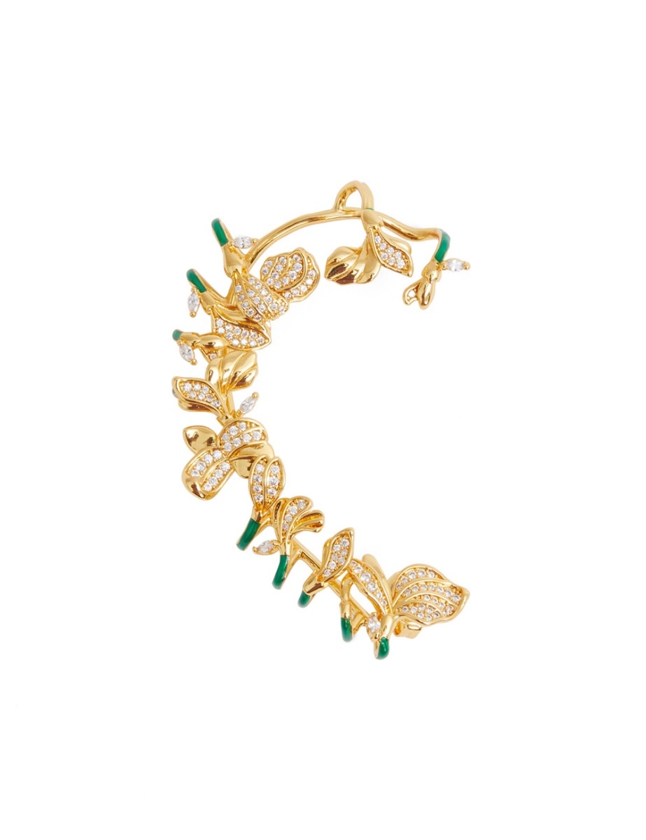 Small Floral Ear Cuff