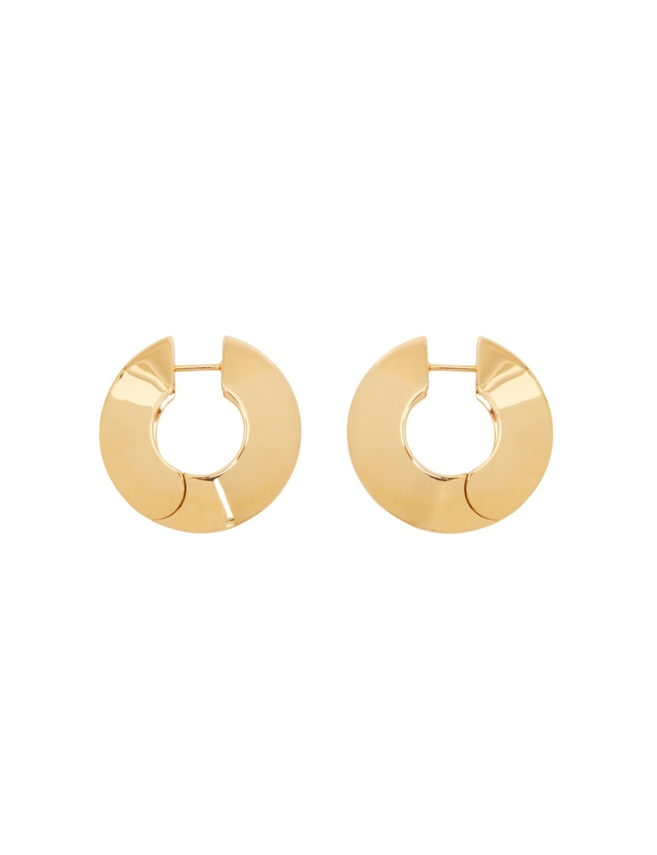 Triangle Section Hoop Earrings
