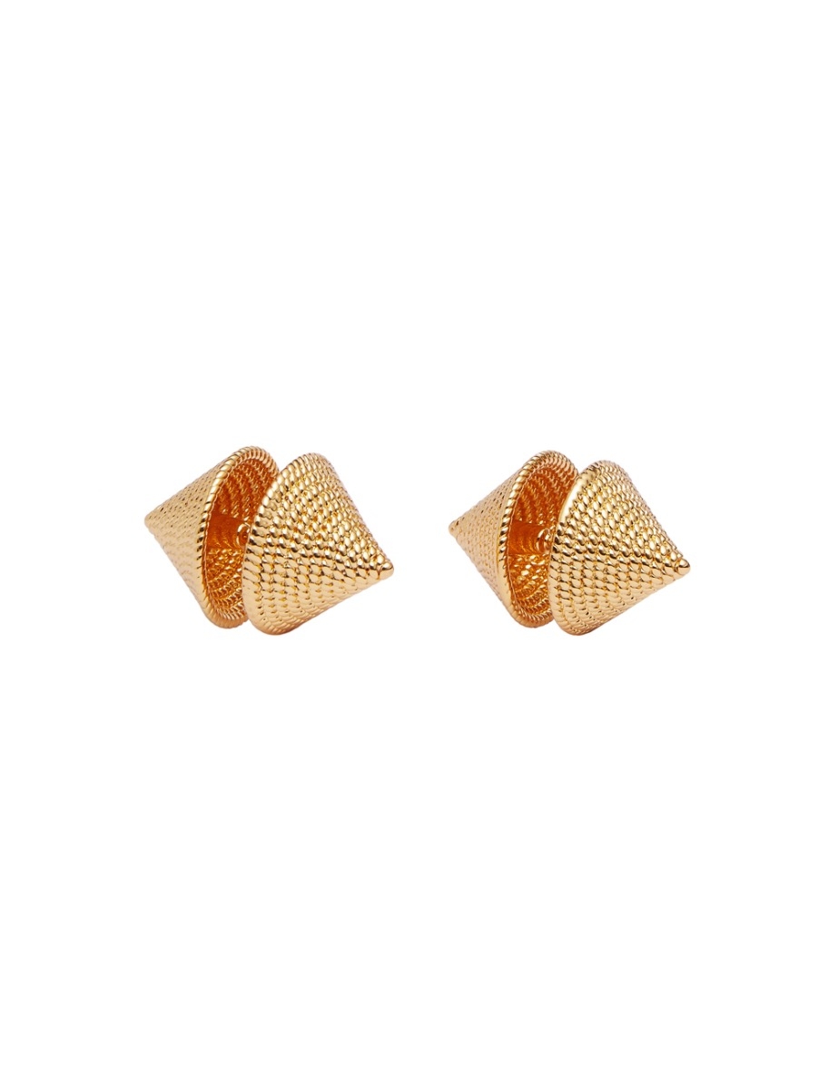 Boltlock Stone Earrings Gold/Malachite Online