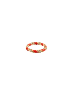 Candy Stripe Pave Ring