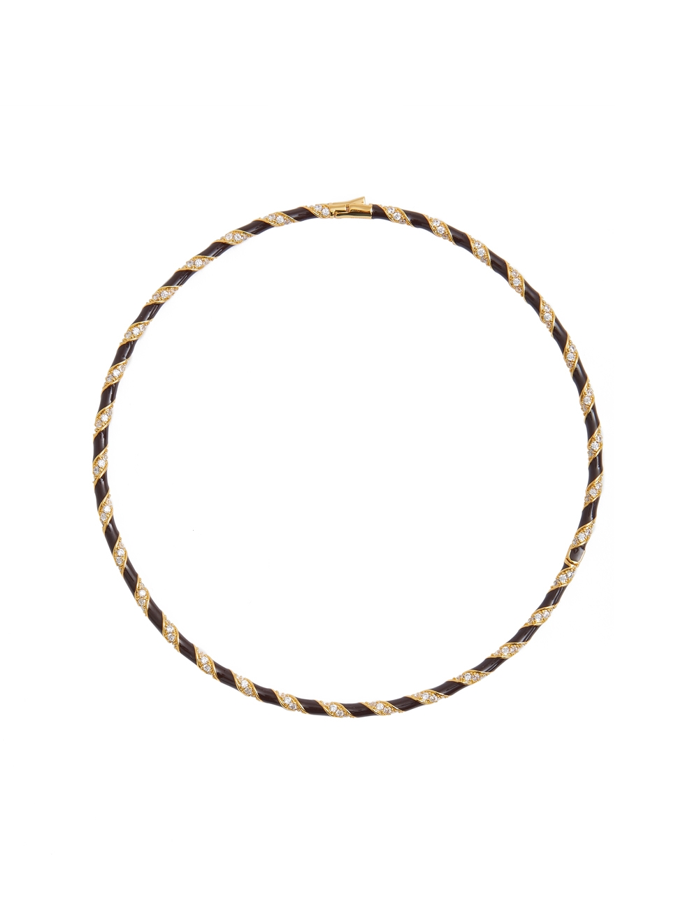 Candy Stripe Pave Choker