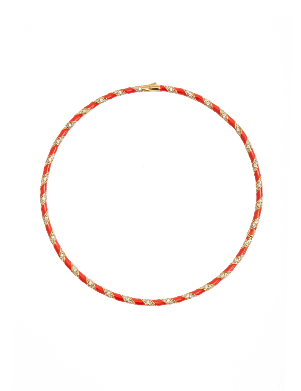Candy Stripe Pave Choker