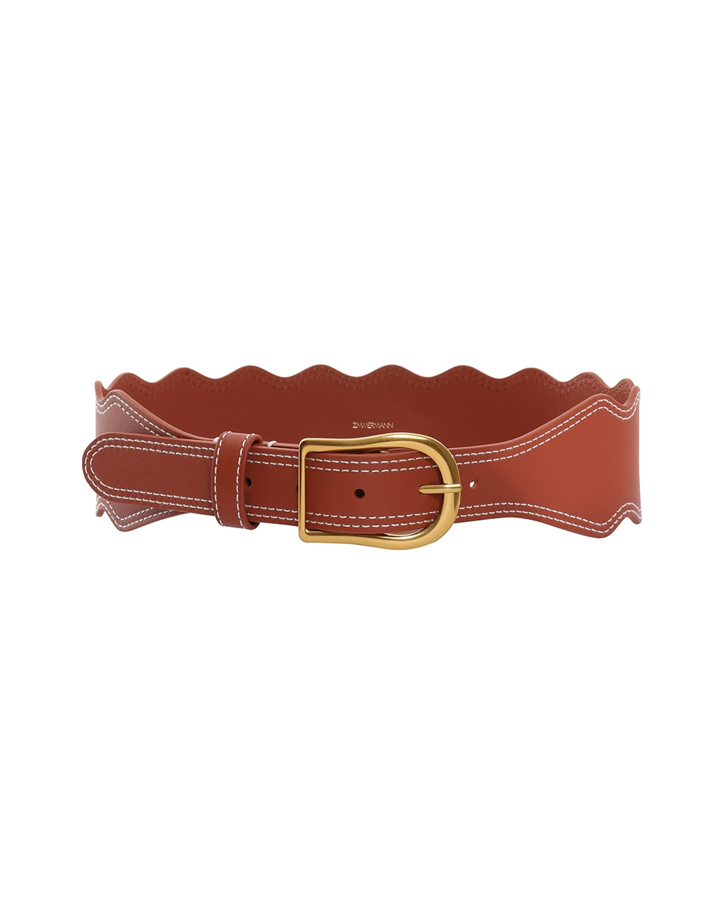 Wave Leather Waist Belt