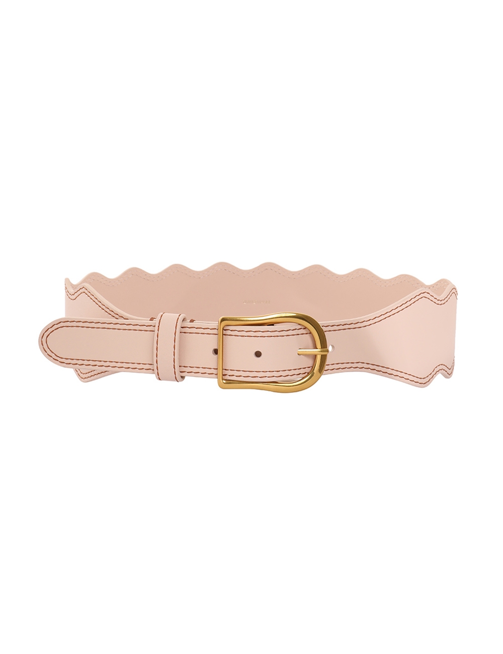 Wave Leather Waist Belt