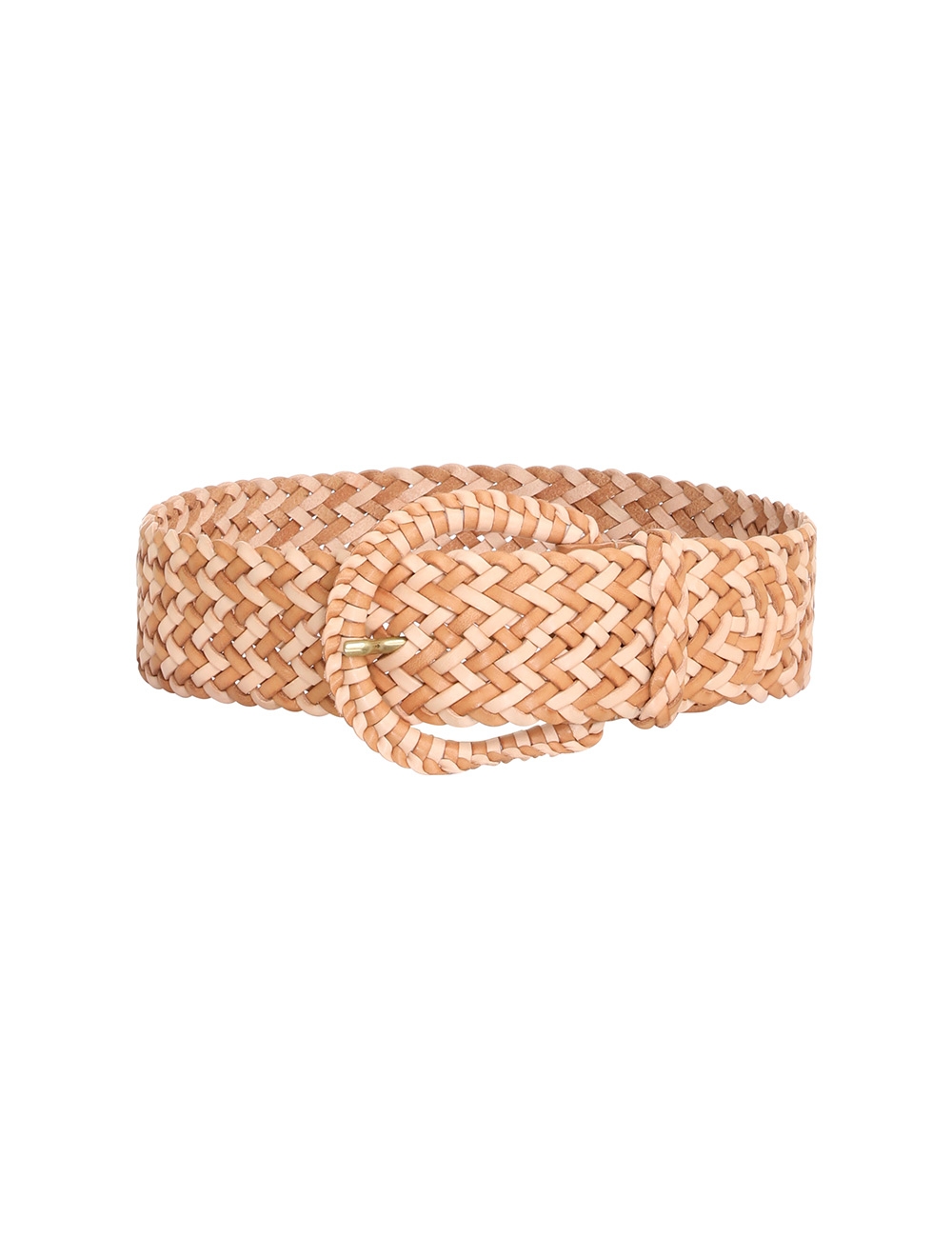 Braided Leather Waist Belt