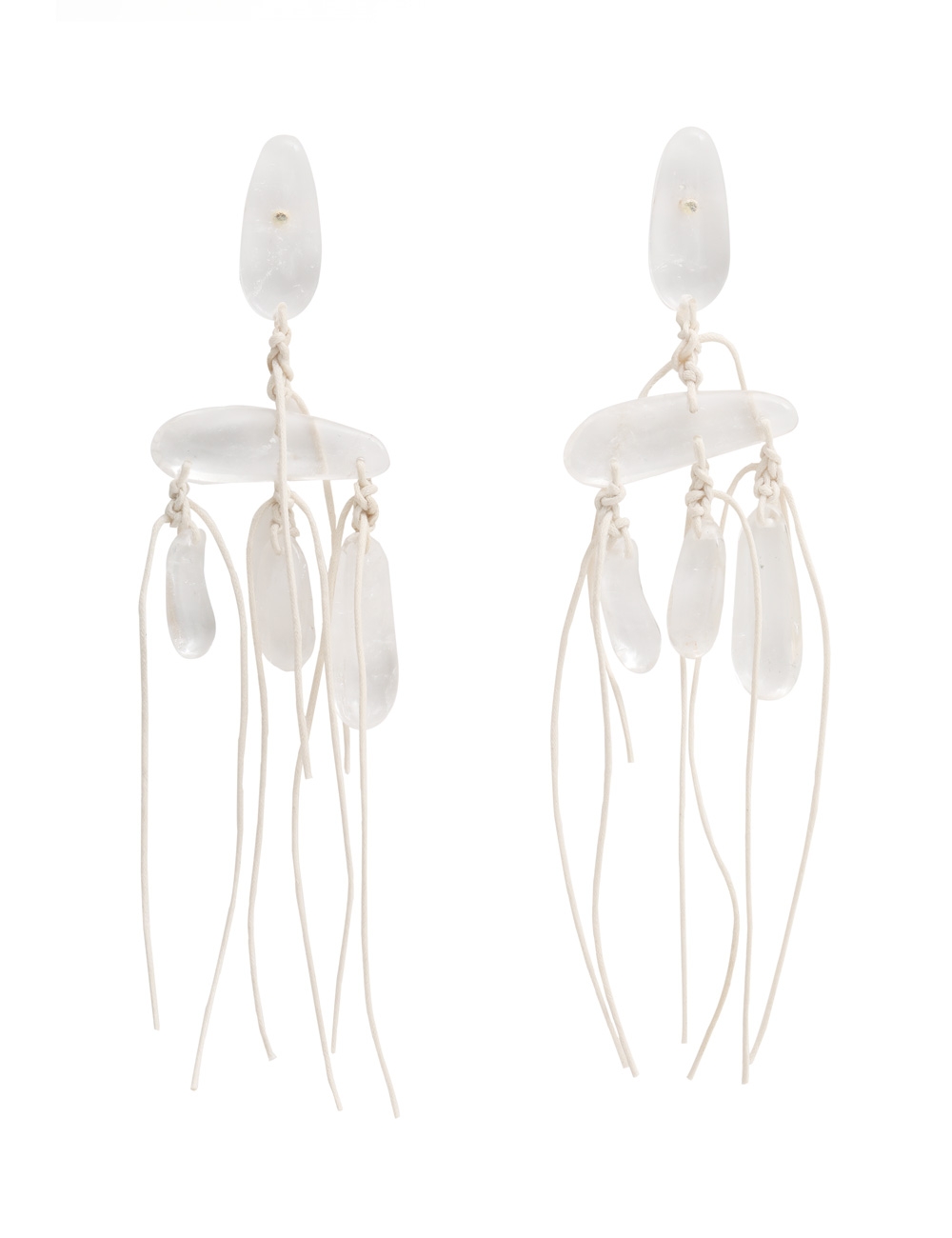 Crystal Tied Rocks Earrings