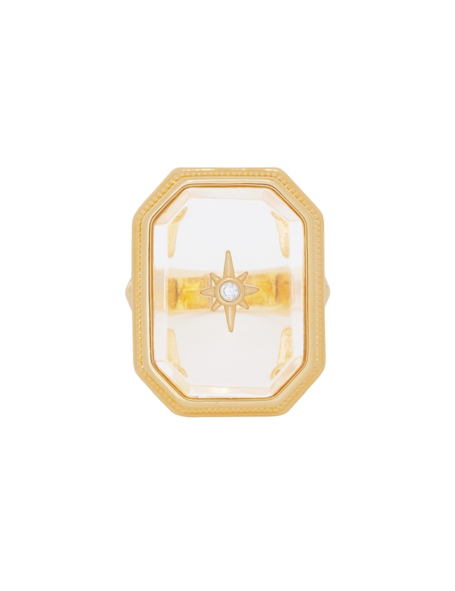 Crystal Signet Ring