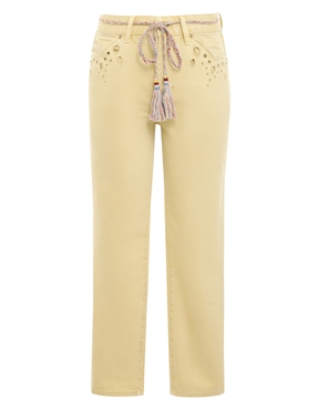 Clover Scallop Stovepipe Jean