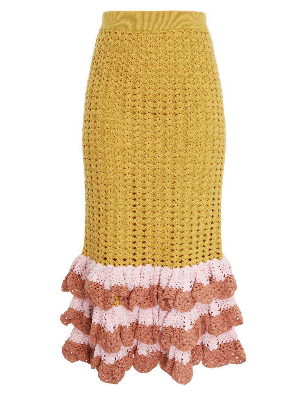 Laurel Crochet Midi Skirt