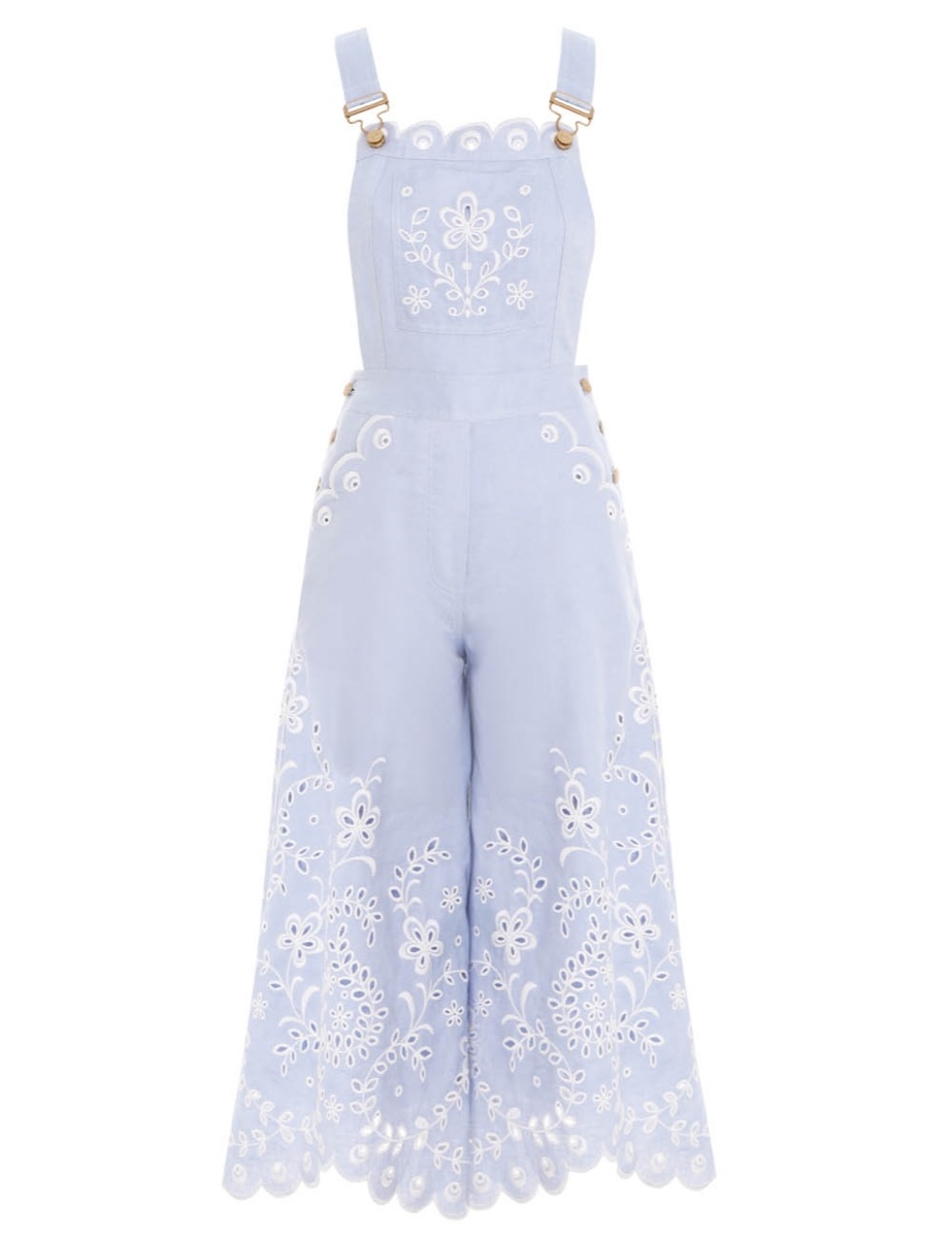 Clover Embroidered Overall