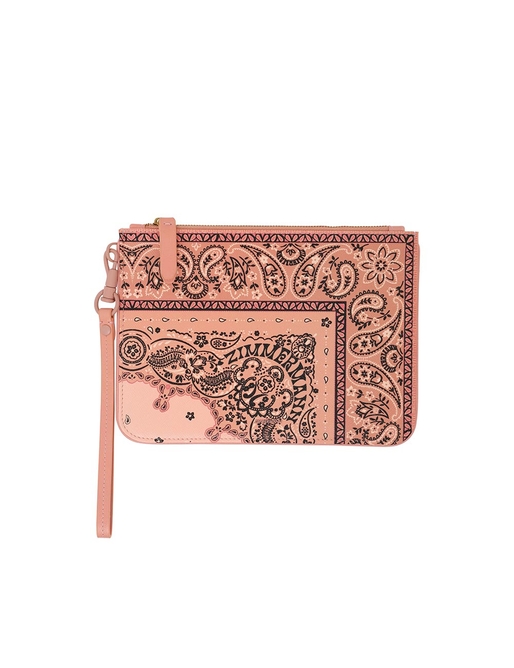 Medium Printed Leather Pouch