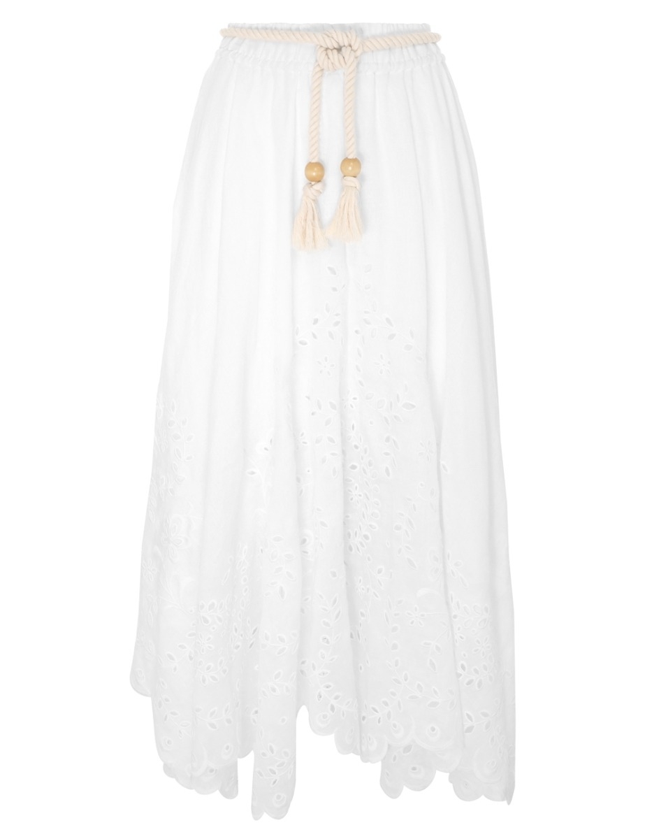 Clover Embroidered Skirt