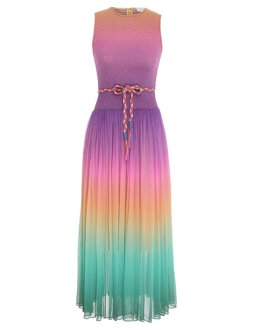 Cira Shirred Midi Dress 