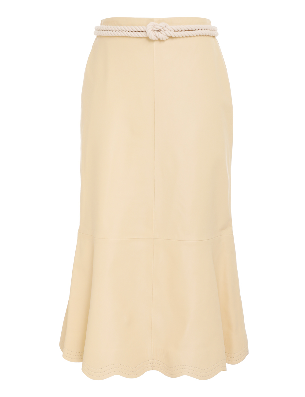High Tide Leather Midi Skirt