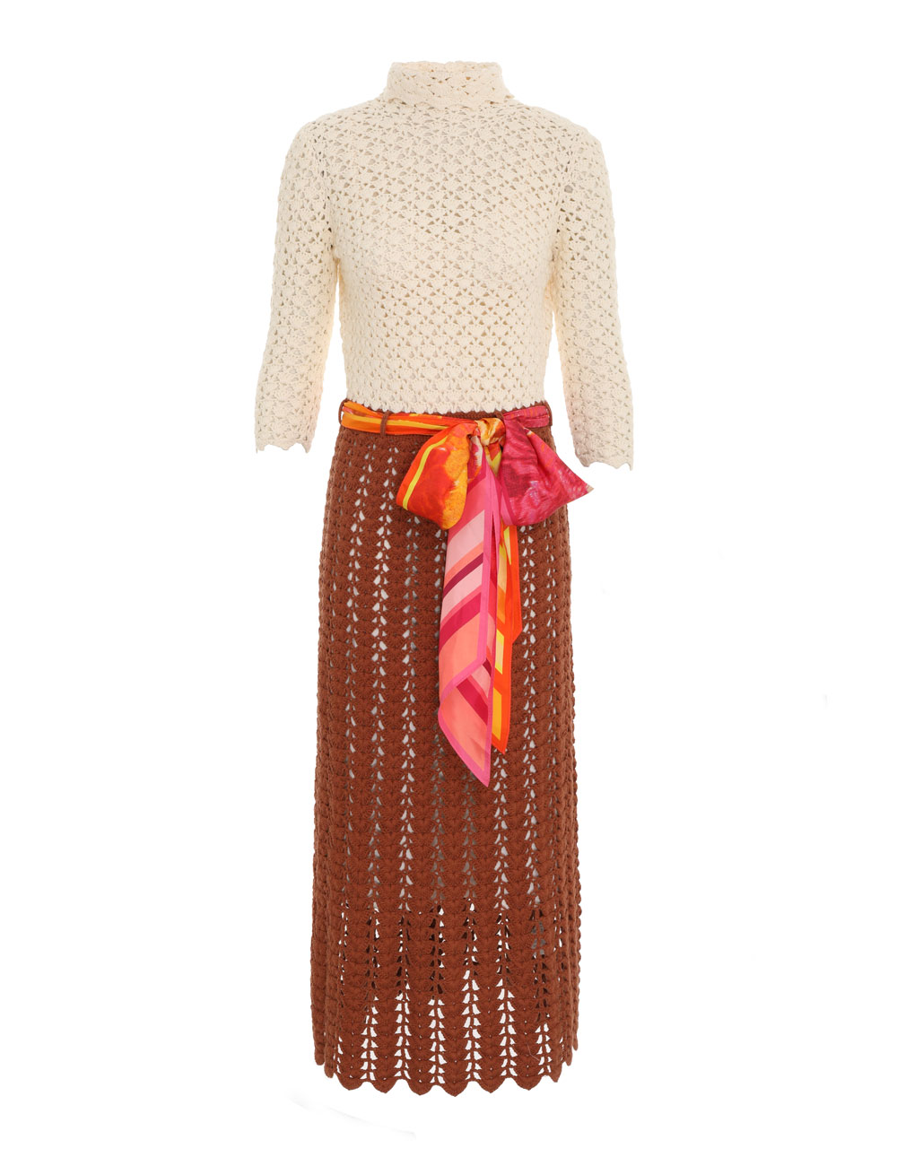 High Tide Crochet Midi Dress