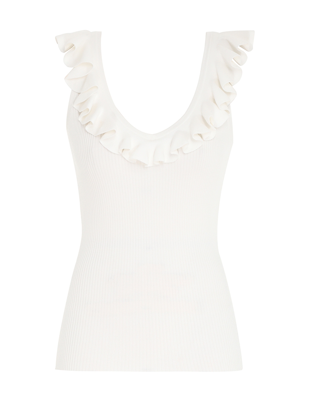 Clover Scoop Neck Frill Tank