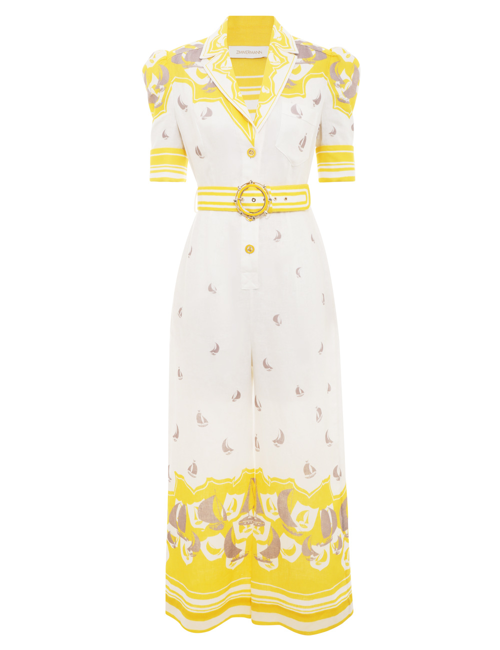 High Tide Belted Jumpsuit