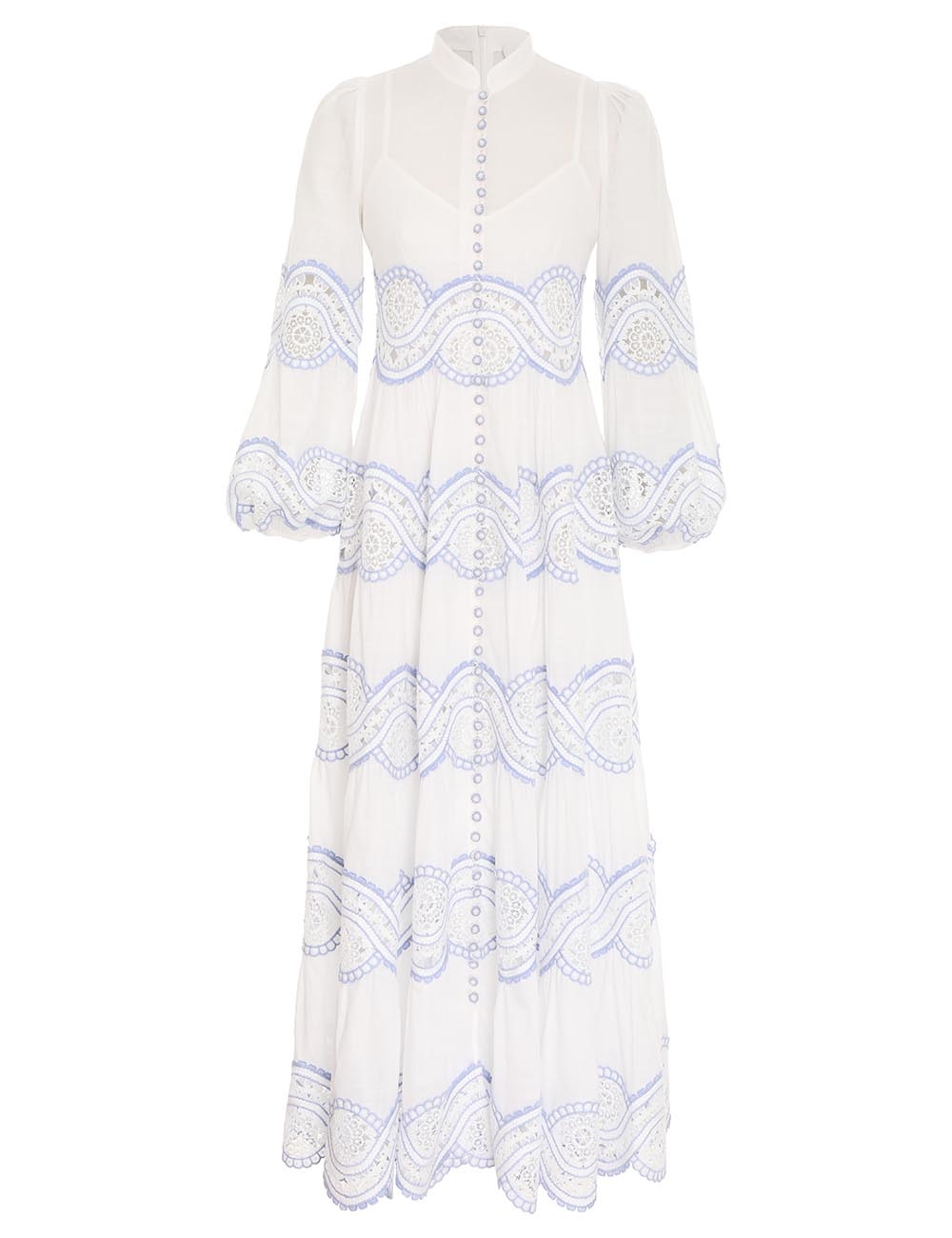 Cira Tiered Trimmed Dress 