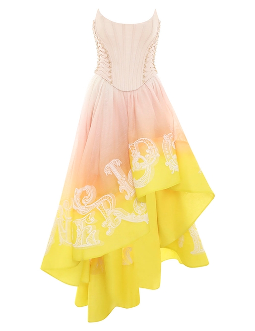 Wonderland Lace Up Midi Dress
