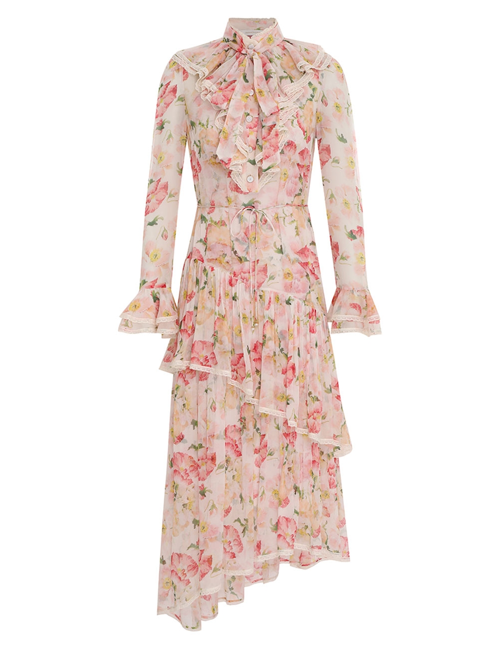 Coaster Lace Ruffled Midi
