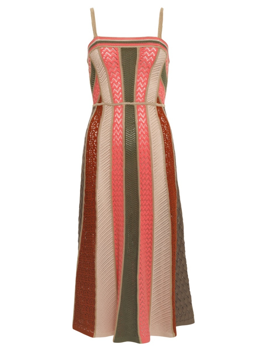 Chintz Panelled Midi Dress