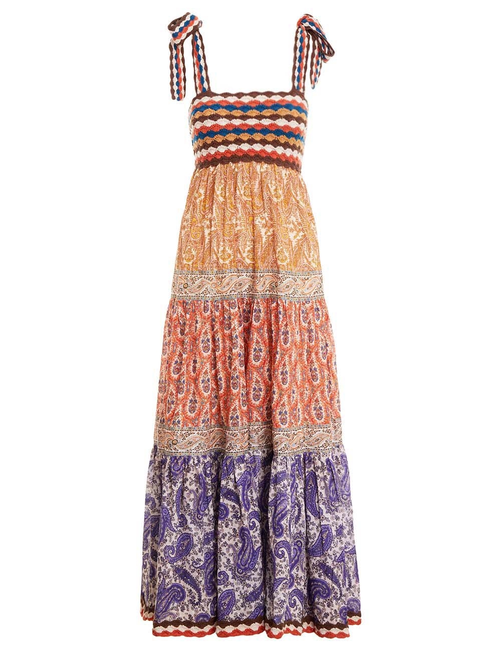 Devi Crochet Spliced Dress