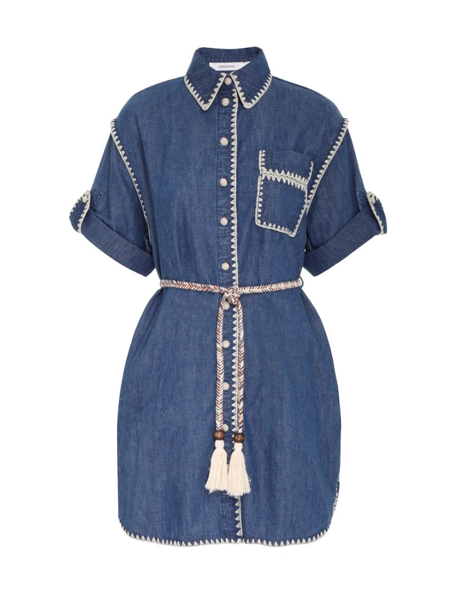 Chintz Mini Shirt Dress