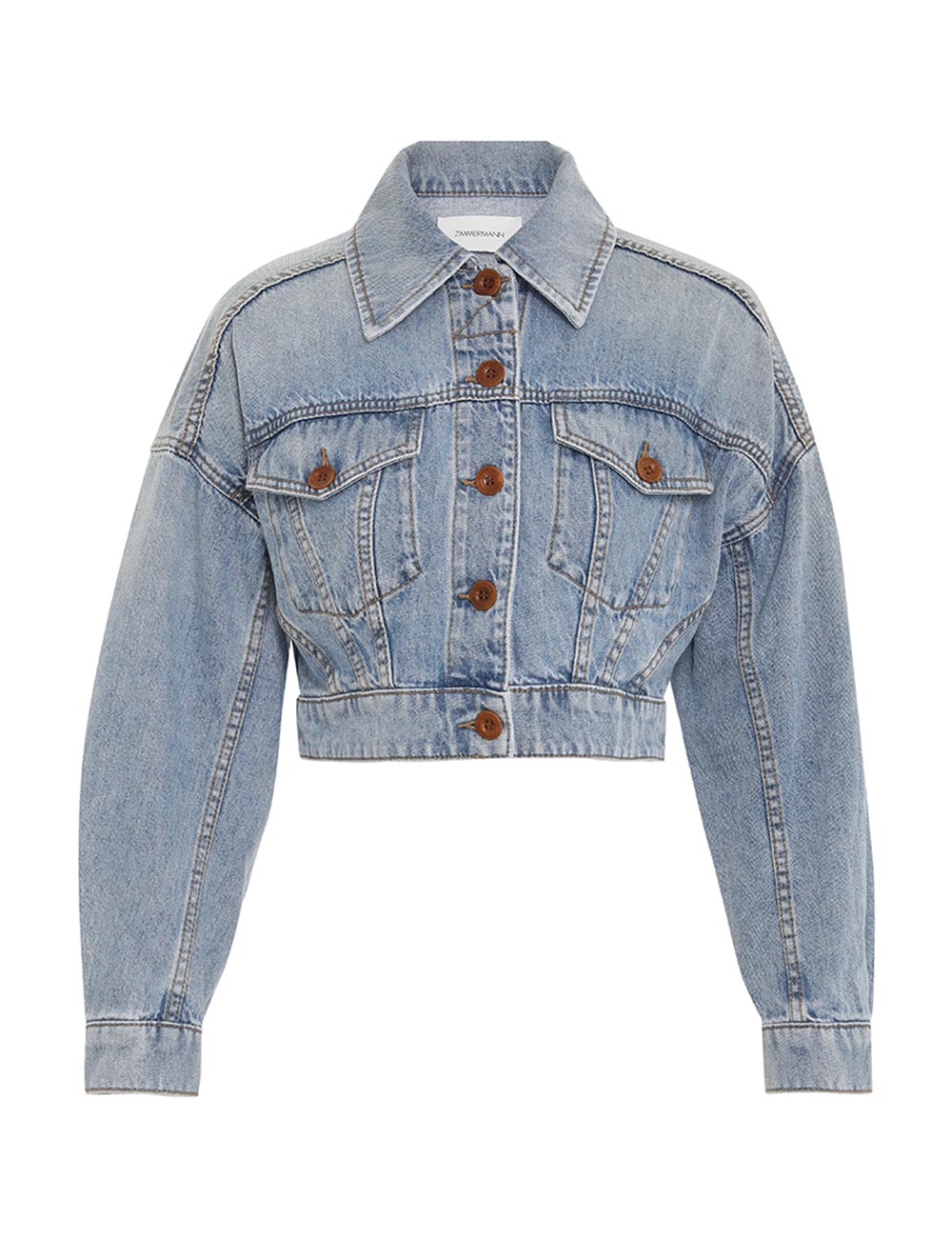Raie Cropped Denim Jacket